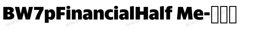 BW7pFinancialHalf Me字体转换 BW7pFinancialHalf Me字体转换